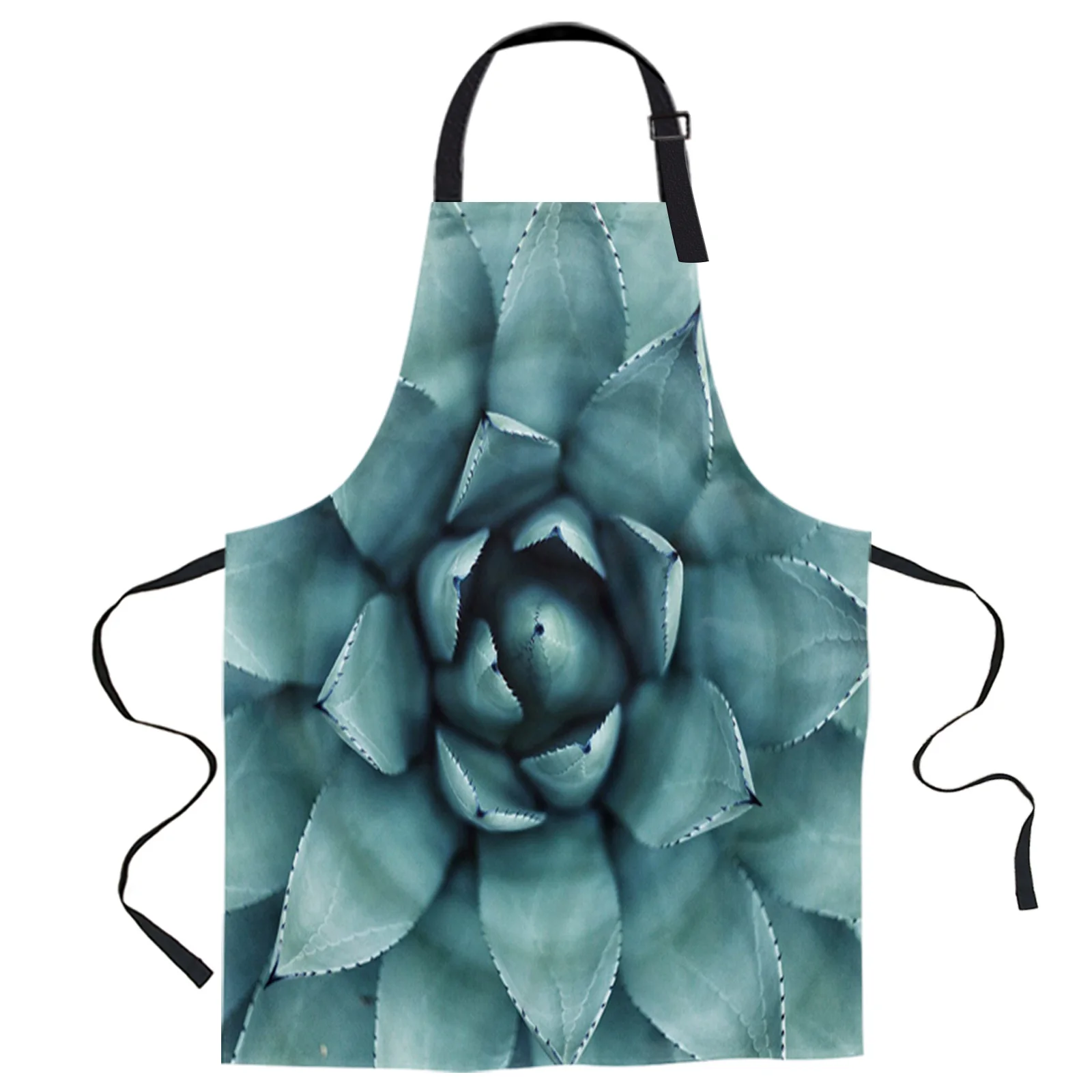 

Green Succulent Plants Printed Kitchen Cooking Baking Aprons Canvas Sleeveless For Women Man Kids Home Delantal Cocina