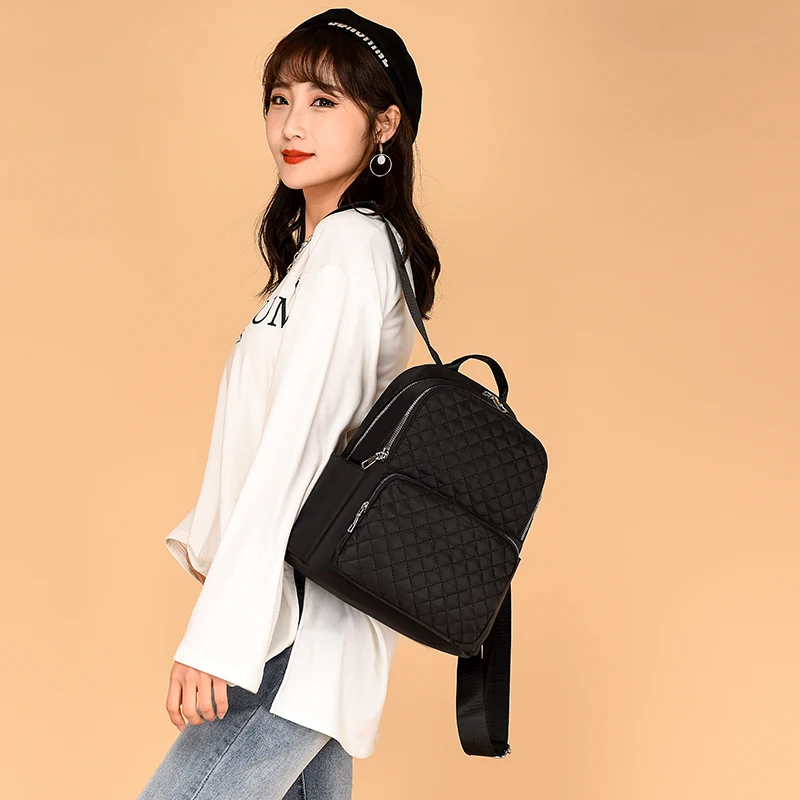 2021 New High Quality Waterproof Nylon Backpacks Women Large Capacity Travel Fashion Backpack School Bags For Girls Mochila