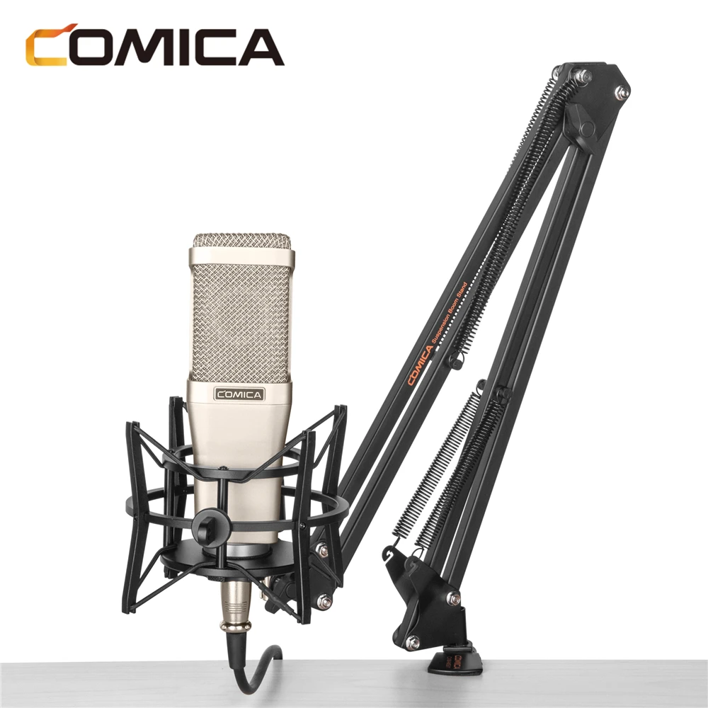 COMICA CVM-MS01 Suspension Boom Mic Stand Microphone Hanging Bracket with 3/8 and 5/8 Threaded Hole | Электроника