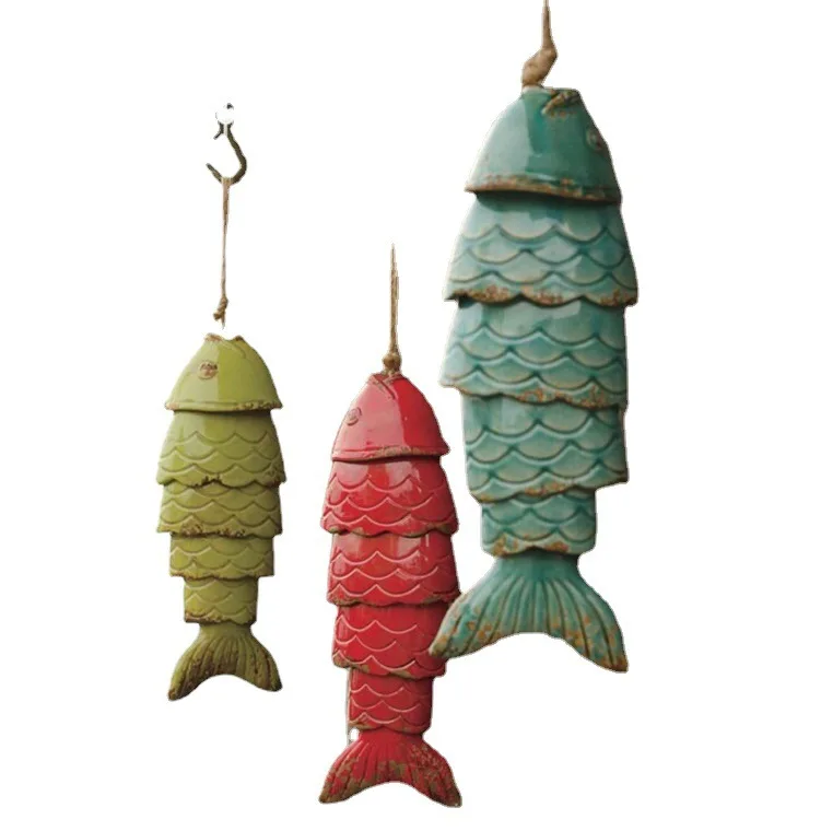 Carill&oacute;n de viento de pez Koi de colores, carrill&oacute;n de viento de resina para exteriores, colgante, regalo de Navidad, decoraci&oacute;n de jard&iacute;n-1