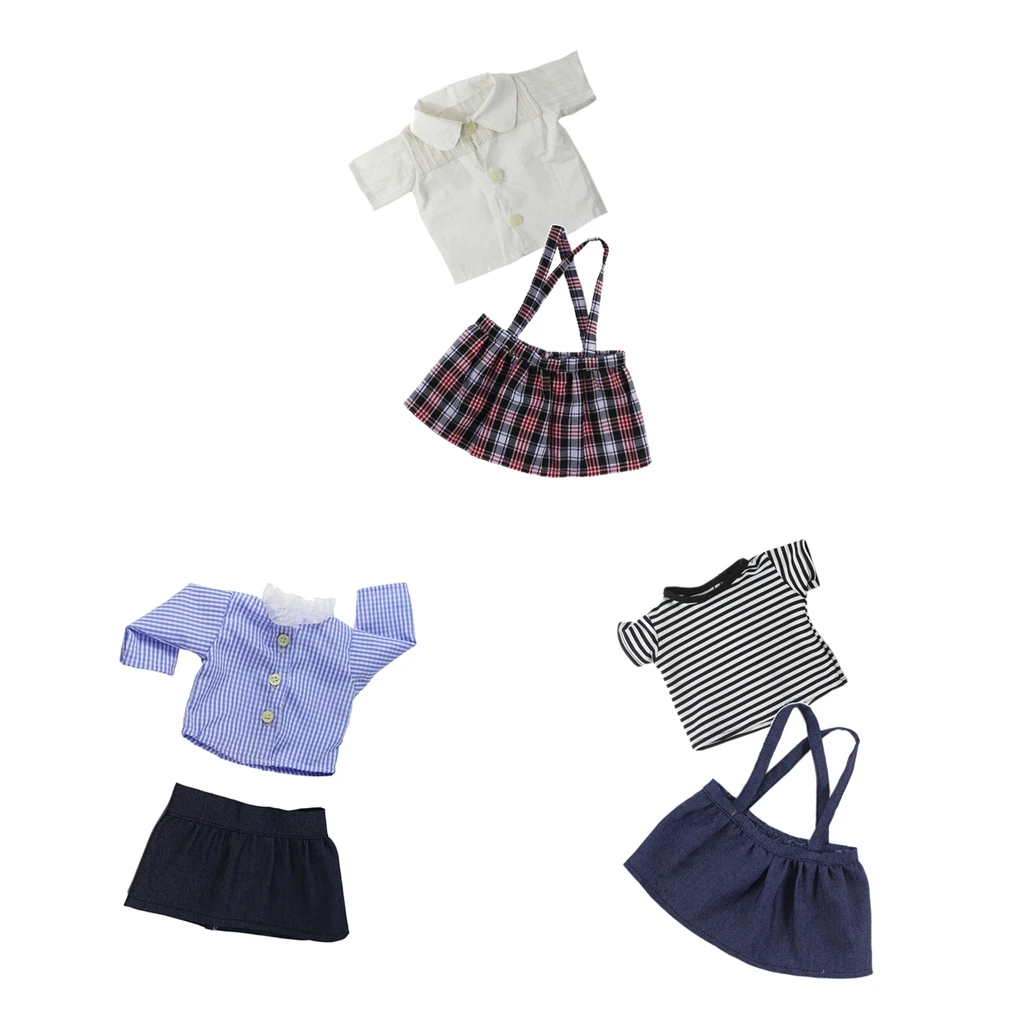 

Checked Shirt Mini Skirt Set for 18'' AG American Doll OG Doll
