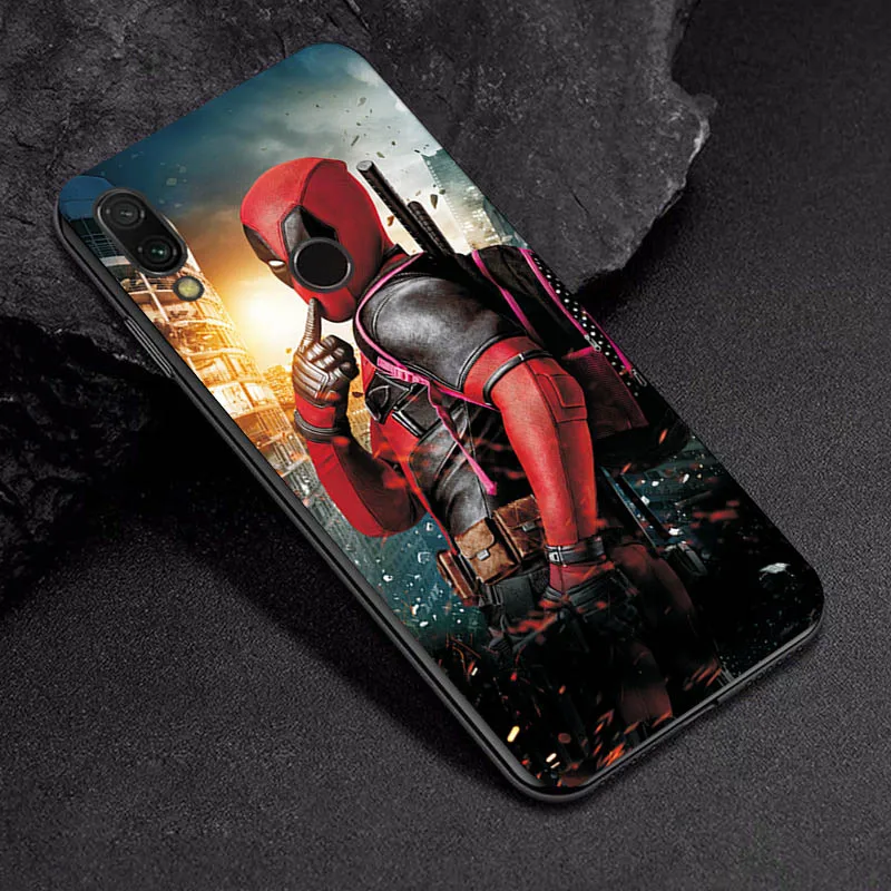 TPUBLK522 Черный ТПУ чехол для телефона Marvel для Xiaomi Redmi Note 7 6 8 Pro Чехол для Xiaomi Redmi 5 Plus задняя крышка Fundas Redmi 6A 7A 5A чехол - Цвет: TPUBLK522