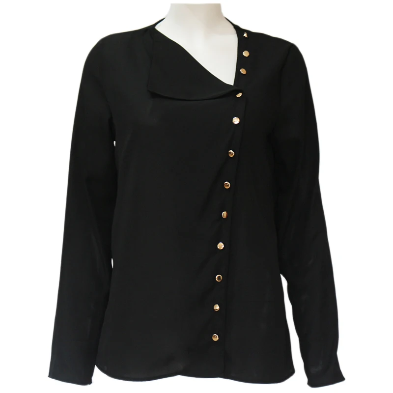 Женская блузка 2020 модная белая с длинным рукавом и топом однотонная офисная