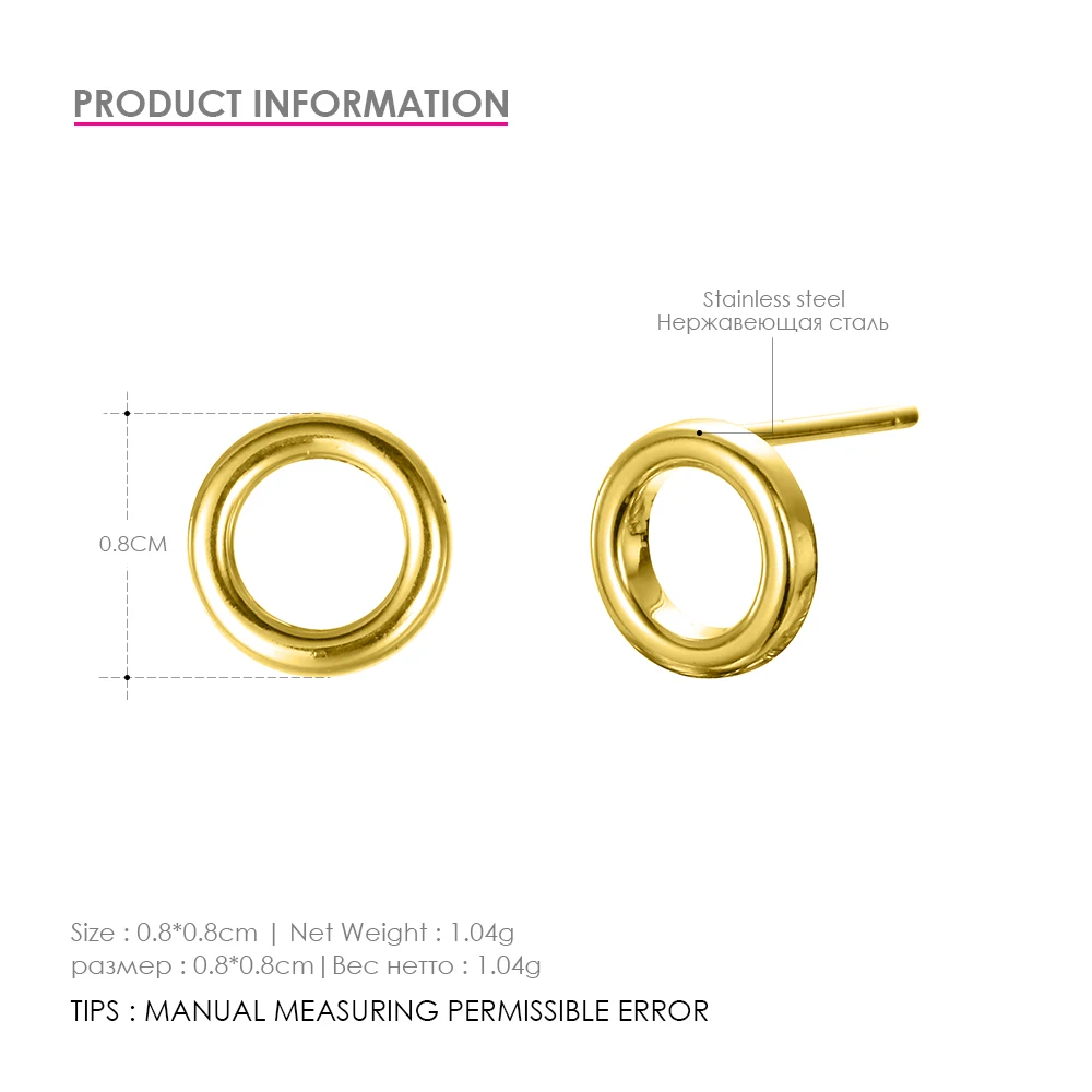 E-Manco женские маленькие круглые сережки в виде английских булавок серьги из