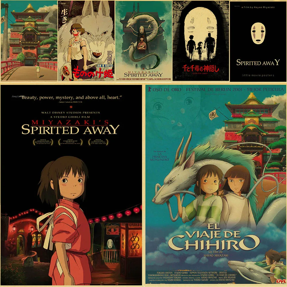 Miyazaki Hayao Spirited Away высокое качество ретро постер винтажный настенный Декор для