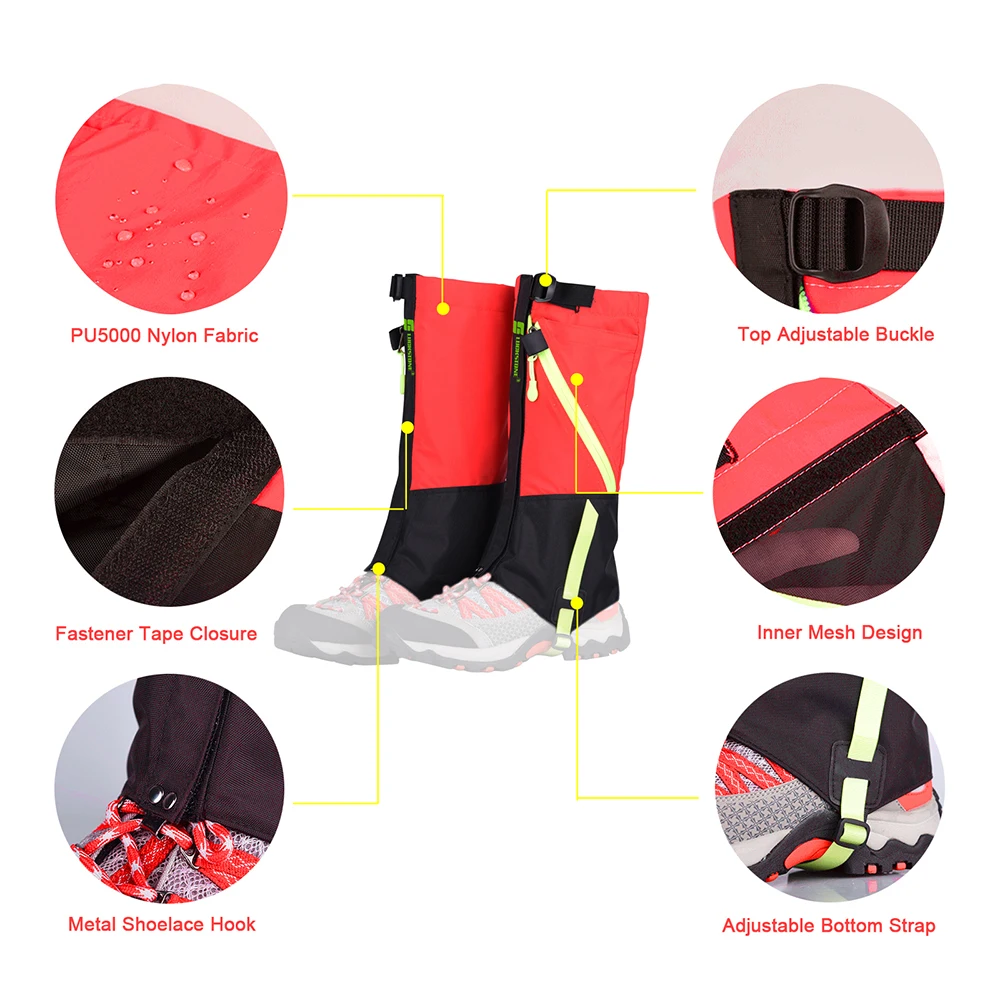 Уличные гетры для взрослых и детей снежные скобы Нескользящие зимние шипы