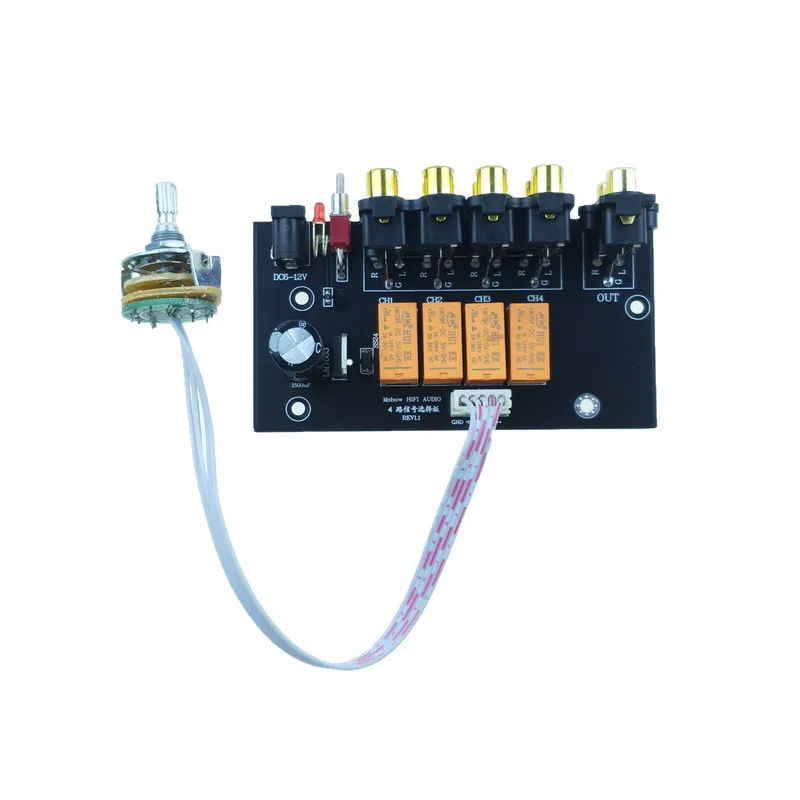 Новинка hifi audio 4 пары RCA входной источник переключатель сигнала для предусилителя
