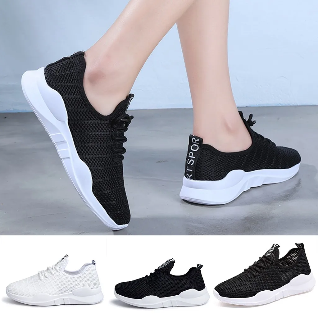 Кроссовки женские сетчатые дышащие легкие модная повседневная обувь быстрая