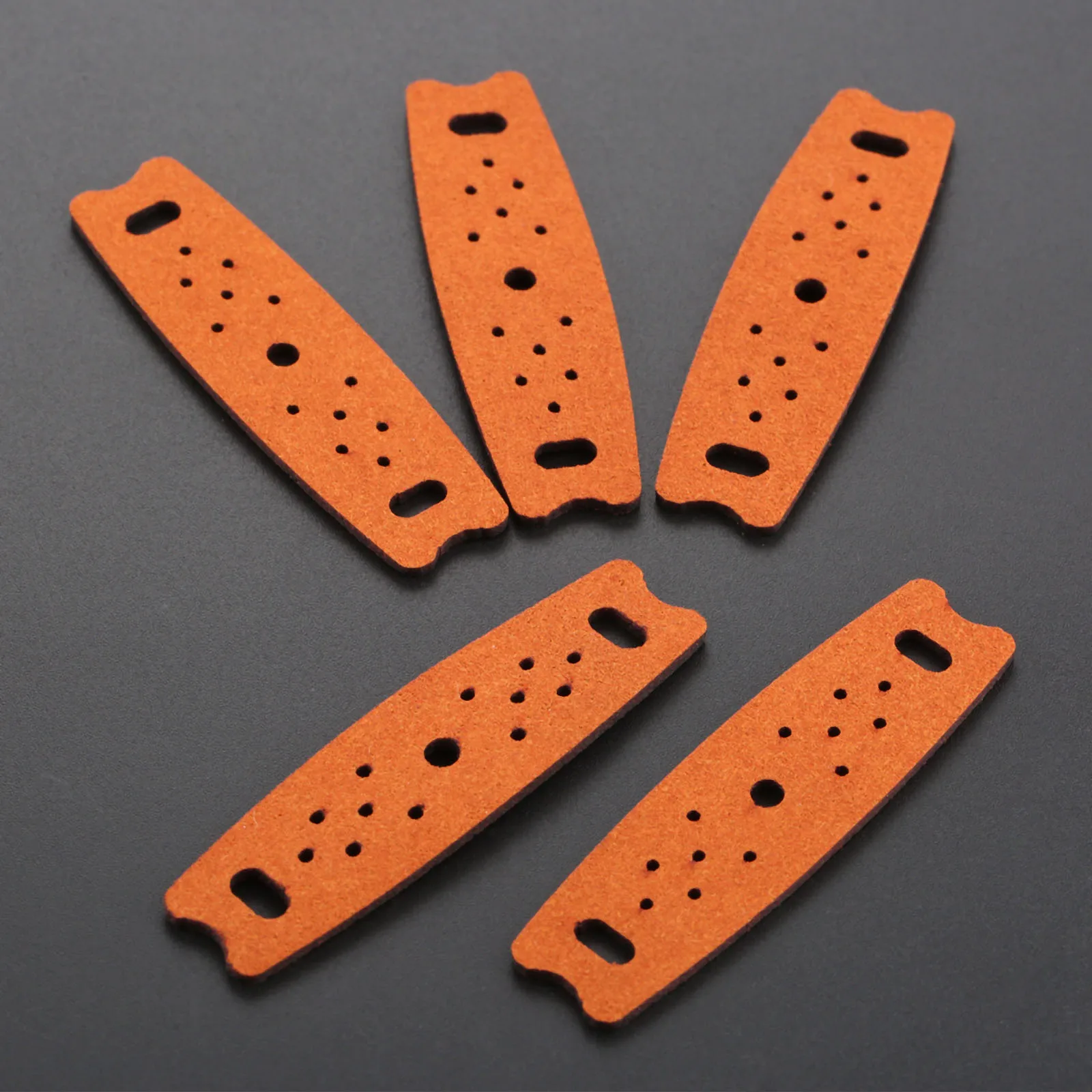 5 шт. коричневый рогатки Чехлы Чехол микрофибра кожа + дыропробивная машина на