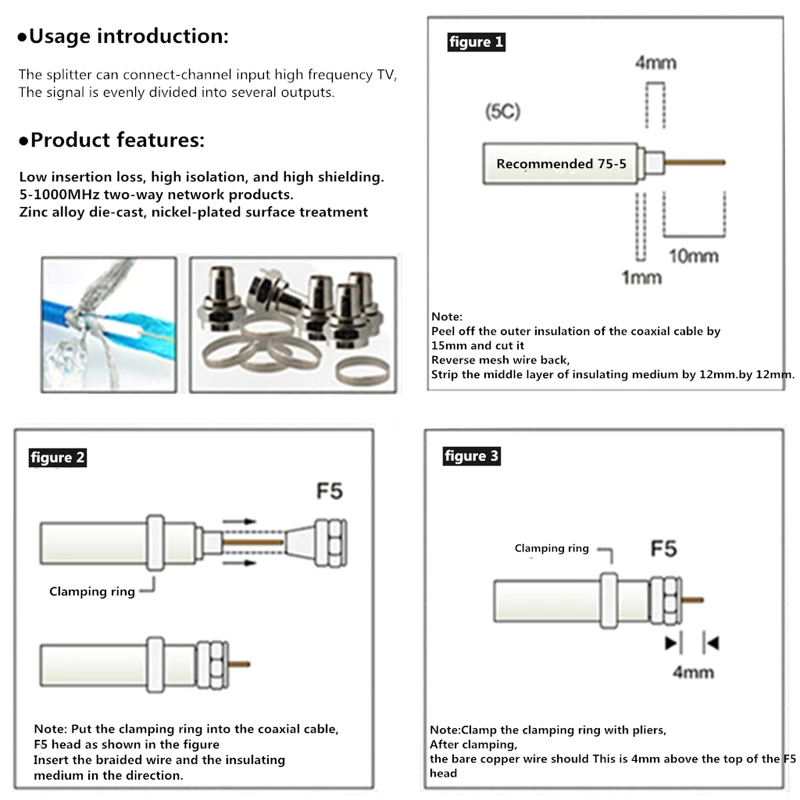6Way 1 in 6 out CATV TV Antenna Signal Amplifier Booster Splitter | Электроника