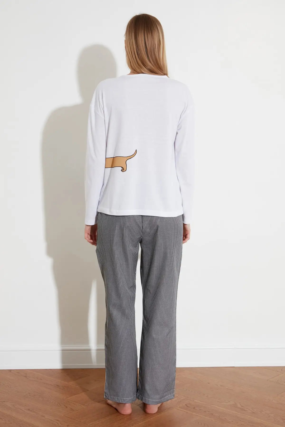 

Trendyol Dog Printed Striped Pajamas set THMAW21PT1135