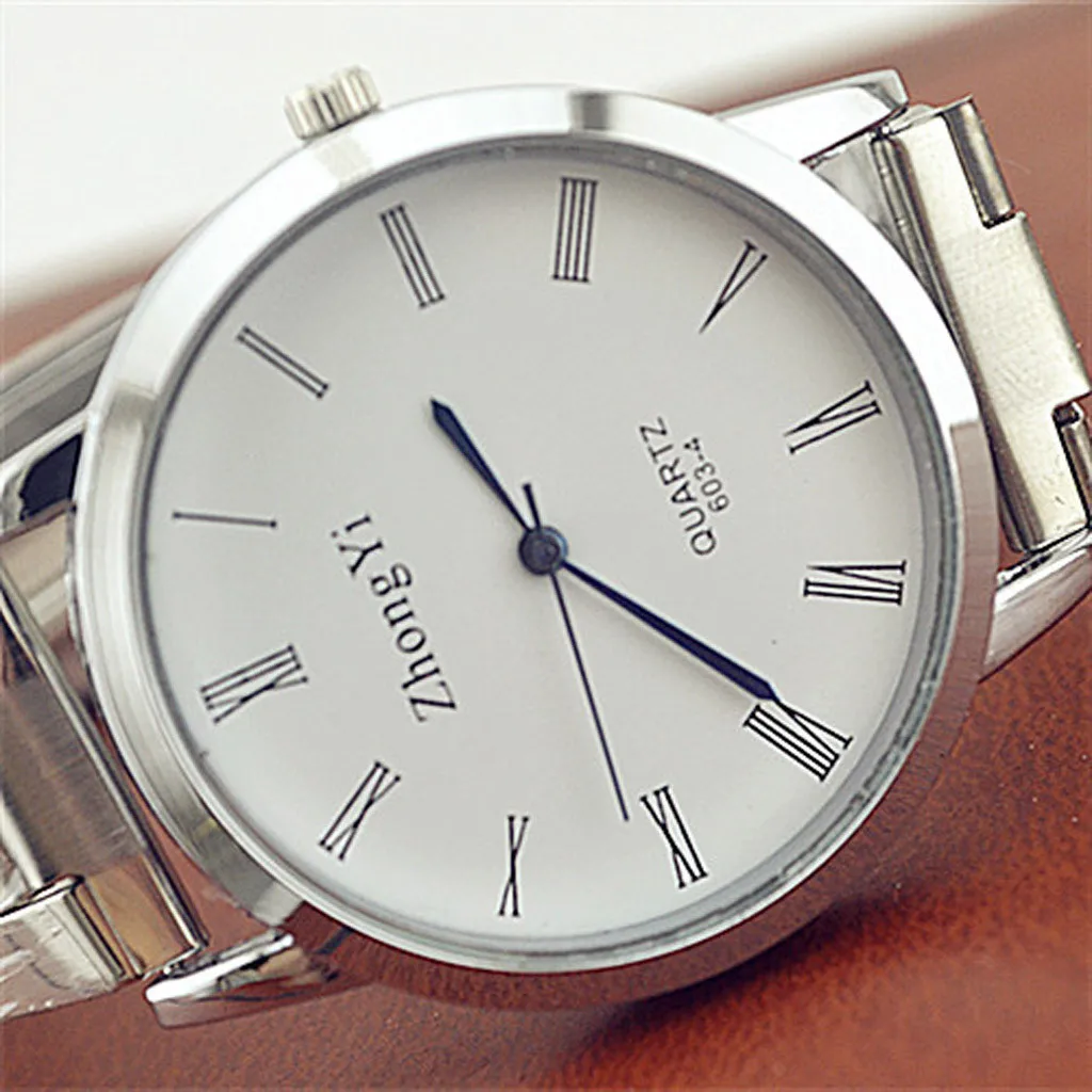 Модные серебряные женские часы из высококачественного стекла и нержавеющей