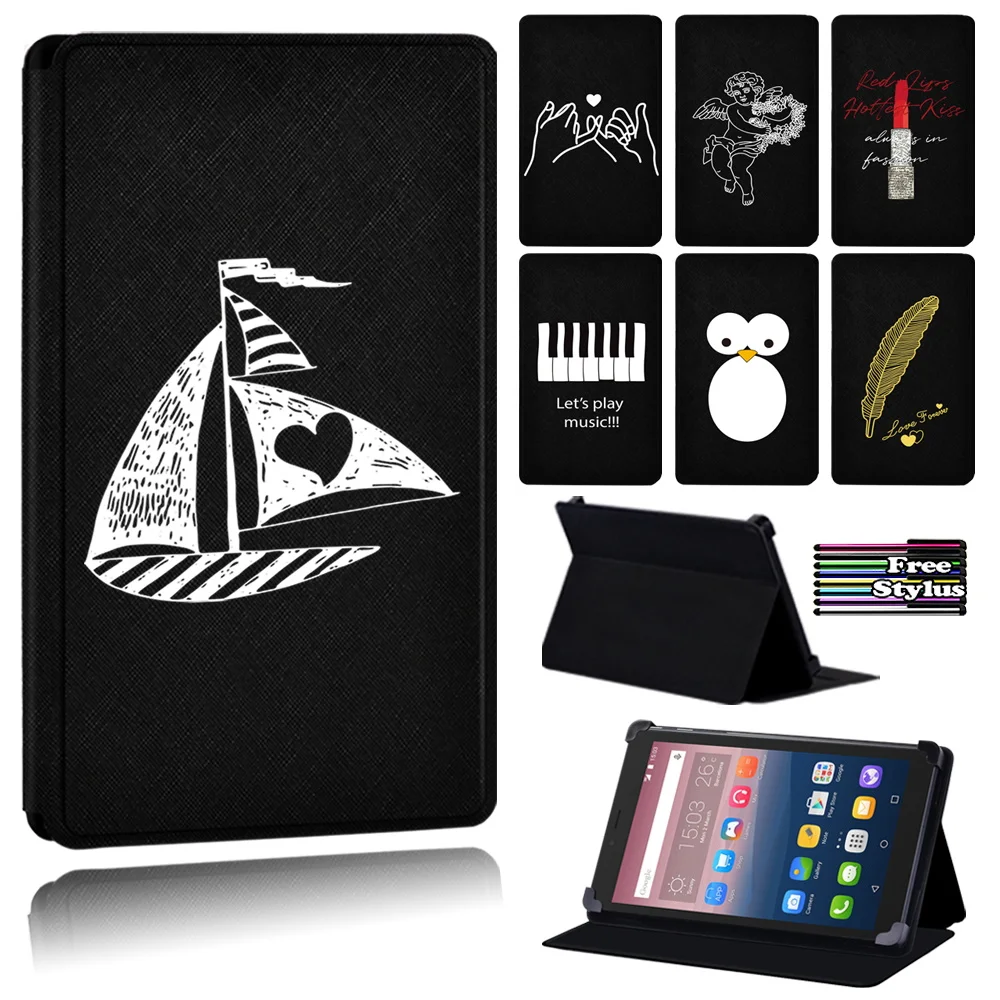 

Simple Style Anti-fall Leather Flip Tablet Case for Alcatel OneTouch PIXI 3 7"/PIXI 3 8.0"/PIXI 3 10"/Alcatel OneTouch PIXI 4 7"