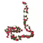 Новый Искусственный Пион из ротанга длиной 2,5 м, домашний Кондиционер, лофт, свадьба, сделай сам, декоративный цветок из ротанга, искусственное растение