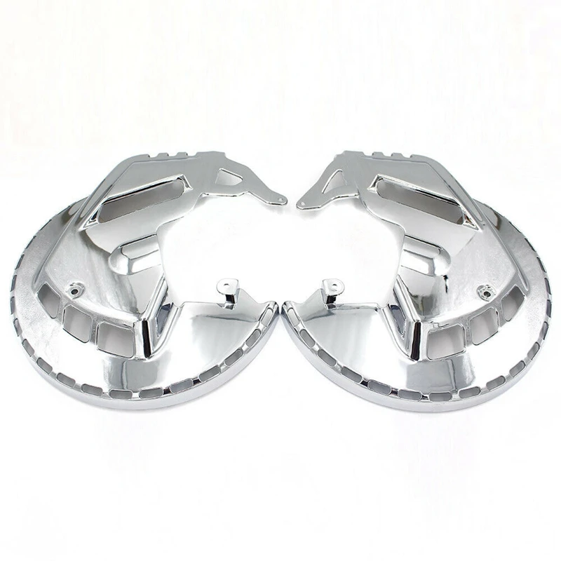 

Motorcycle Accessories Chrome Brake Disc Rotors Covers LED Light for Honda GOLDWING GL1800 2001-2017