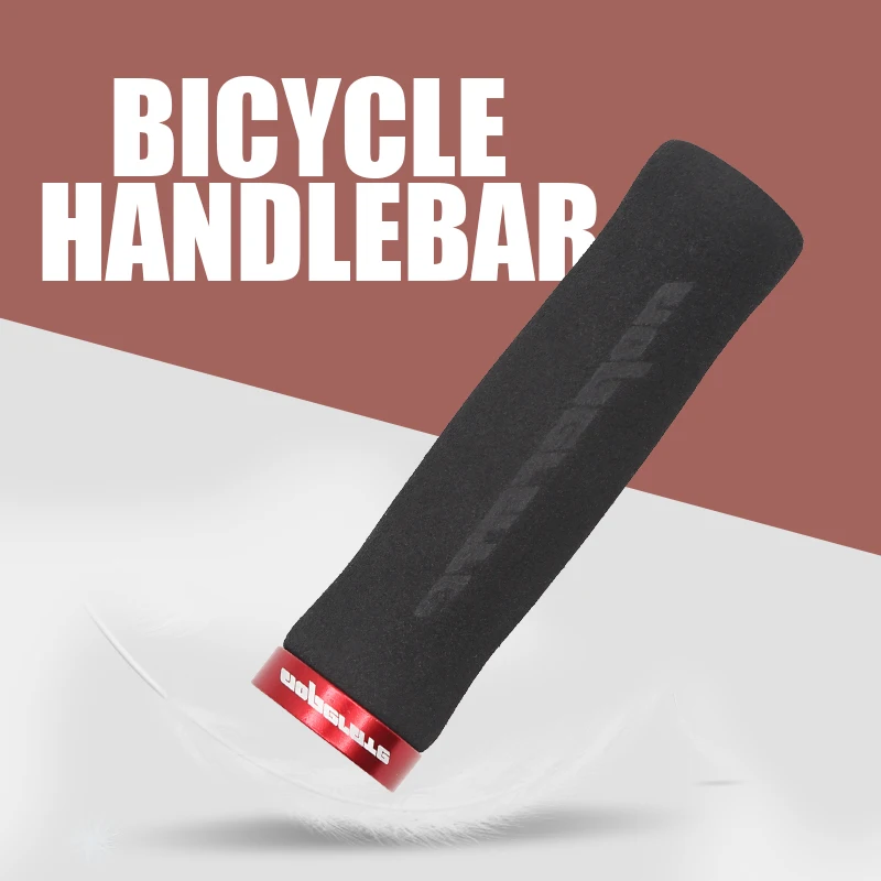 

PCycling Bicycle Grips Arc Non-Slip Sponge Foam MTB Road Bike Soft Comfortable Grips Ergonomic Lockable Handle Grips