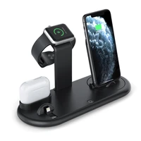 10w 7 in 1 qi fast wireless charger stand for iphone sumsung apple watch charging dock station for airpods pro iwatch 1 5