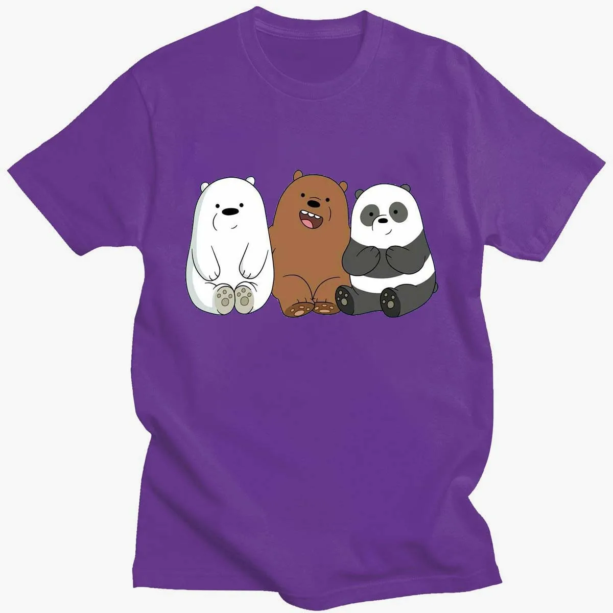 

Nice Cartoon Bear Panda Women's T-shirt Summer Plus Size 2XL Tshirt Print Cat O-neck Short Mouw Casual Women's Top T-shirt