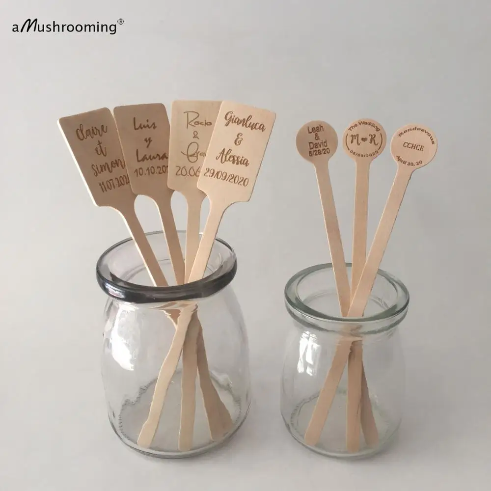 Деревянные мешалки для бара кофе мордочки виски палочки перемешивания на заказ
