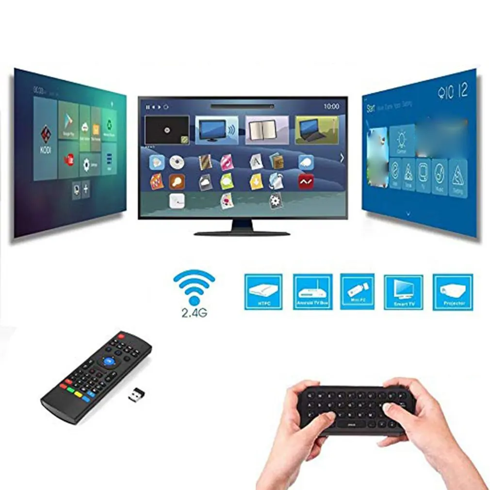 Mx3 Air Mouse Voice-версия с задней подсветкой Android Smart Wireless Remote Control T3 And Keyboard | Электроника