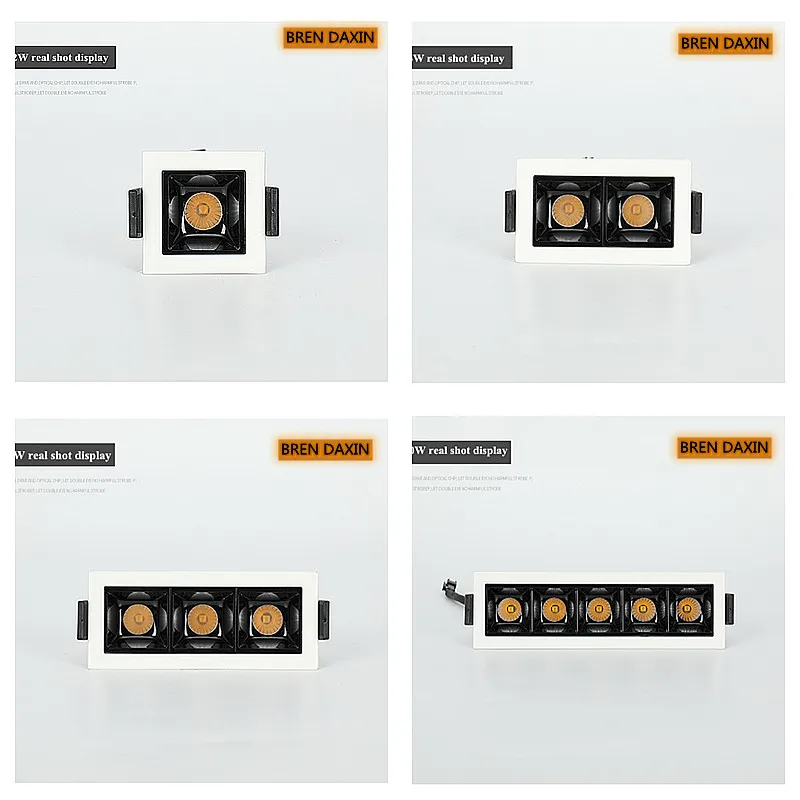 Dimmable LED Downlight Grille lamp Spot Light Indoor2W/4W/6W/10W/20W/30W Recessed Strip CREE COB ceiling Indoor Lighting | Освещение