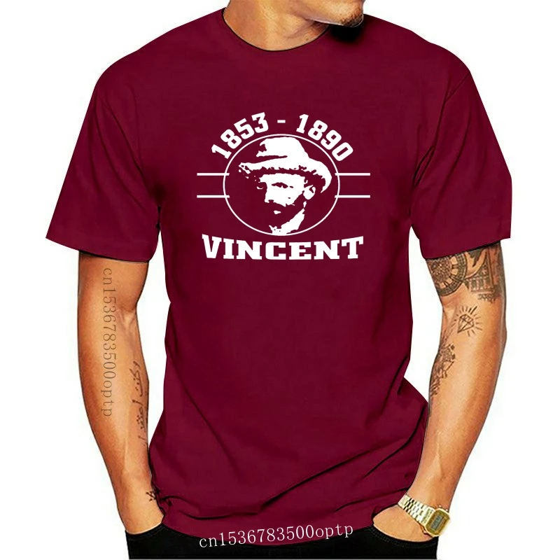 

New Vincent Van Gogh Tribute T-Shirt Van Gogh Homage Mens T Shirt O-Neck Fashion Casual High Quality Print T Shirt Game Shirt