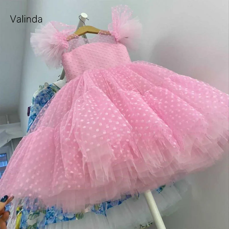 

Polka Tulle Girl Dresses Kids Clothing