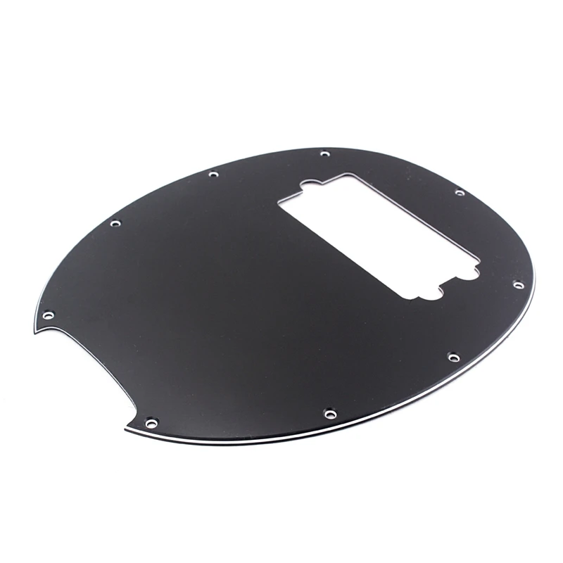 BMDT-Plastic 3-Ply Pickguard Anti-Scratch Plate Black for Musicman 4 String Bass Guitar Accessory | Спорт и развлечения