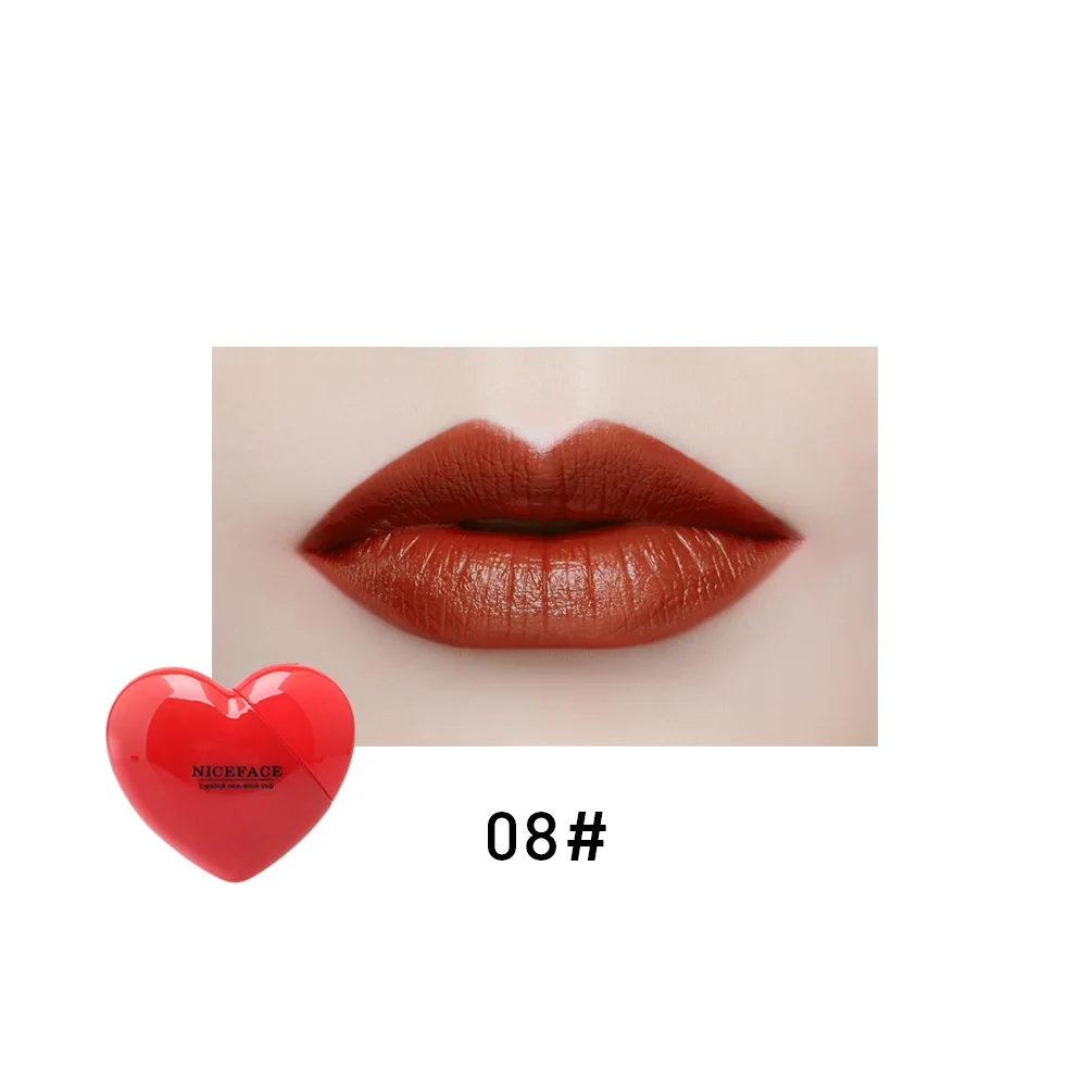Мини жидкая помада Love Heart водостойкие стойкие Шелковистые матовые глянцевые