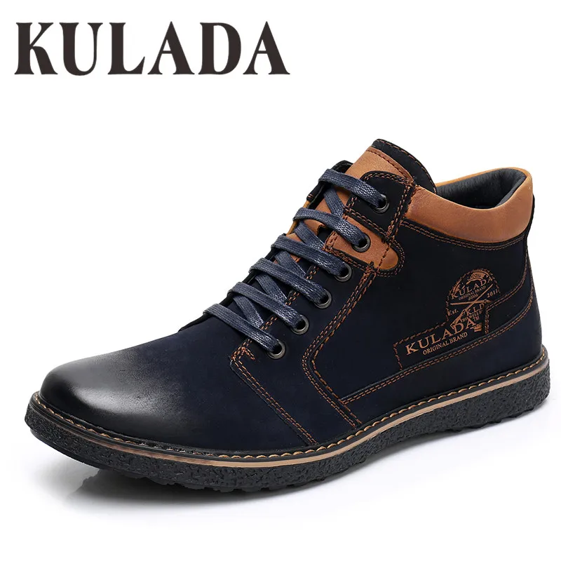 KULADA/новая обувь Мужские ботинки Сезон весна осень Удобные мужские повседневные