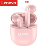 original lenovo pd1 bluetooth 5 0 wireless headphone touch control in ear headset stereo bass earbuds sports earphones with mic