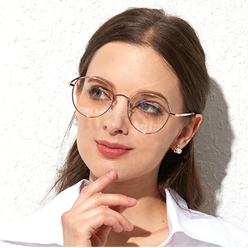 Чистая титановая оправа для очков мужские ретро круглые Близорукость Оптические