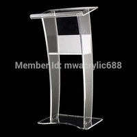 free shipping stable beautiful modern design cheap clear acrylic lectern
