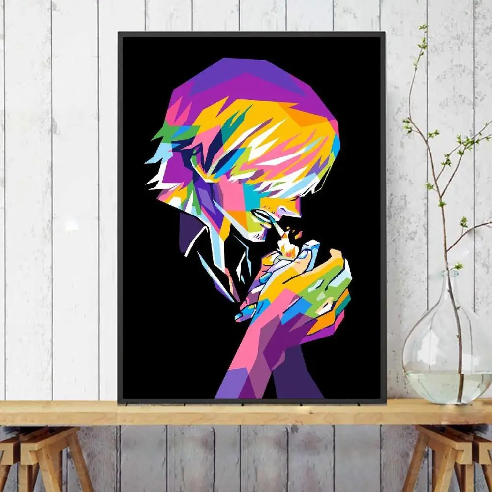 Sanji цельный Холст Живопись стены аниме художественные рисунки домашний Декор