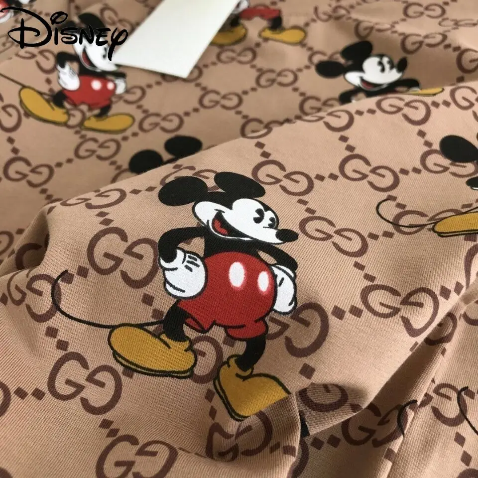 

Disney Mickey Minnie Summer Breathable Cartoon Cute Children's Clothing Boys and Girls Summer Clothes Handsome Short Sleeves