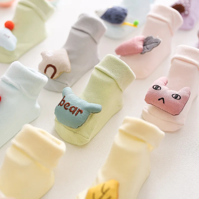 

Cotton Baby Socks Cartoon Animal Newborn Socks Anti-Slip Floor Socks Cute Autumn Winter Socks for Children Baby Boys Girls Socks