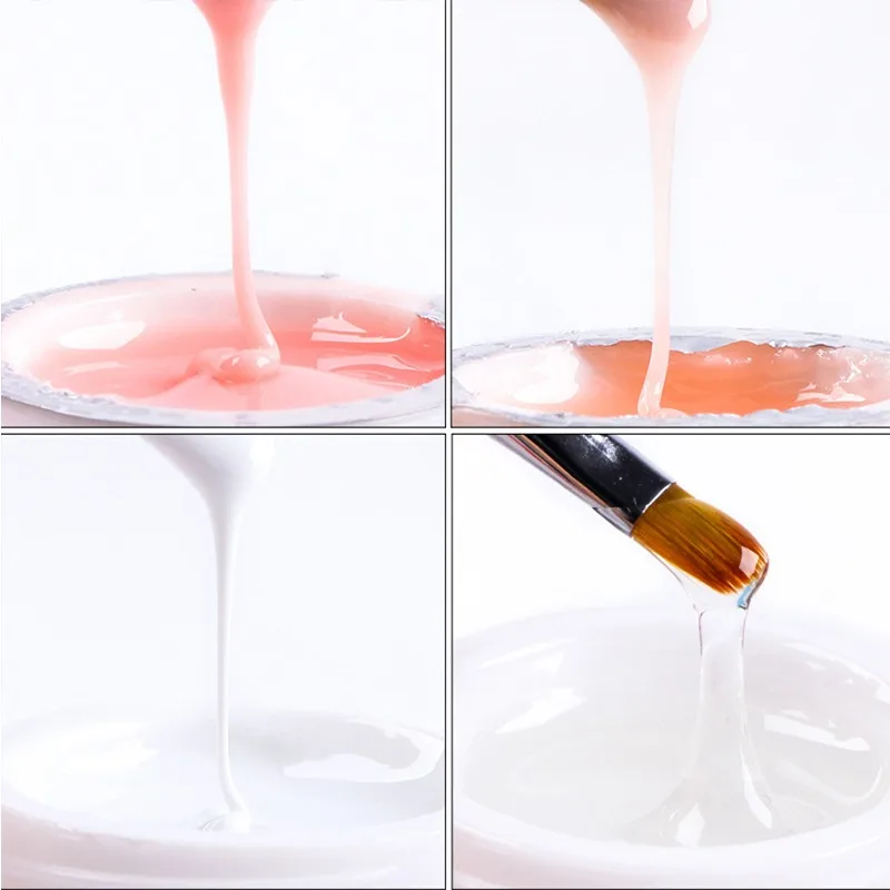 Гель для наращивания ногтей 15 мл Желейный прозрачный гель быстрого акрилового