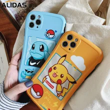 Pokemon Pikachu Squirtle Phone Case For iPhone 7 8 Plus XS XR SE Max 11 11Pro Huawei P40 Mate30pro Nova7pro Soft Silicone Cover