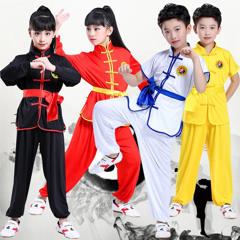 Высококачественный китайский костюм кунг-фу для девочек Китайская традиционная