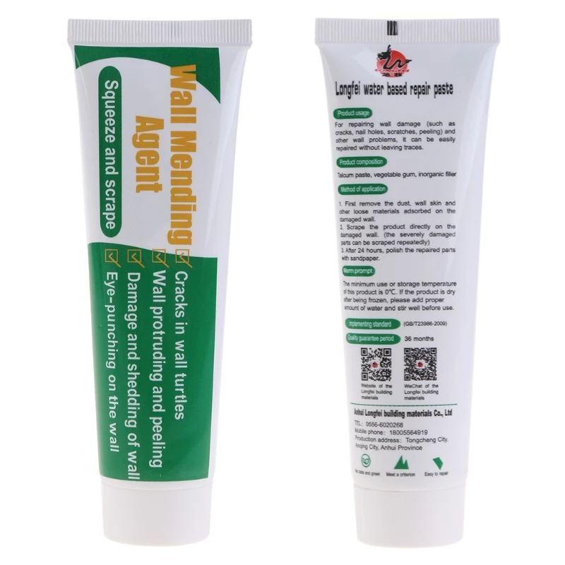 Household Wall Mending Agent for Filling the Holes of Drywall Patch Work Safe Mend Non-toxic Repair Cream | Обустройство дома