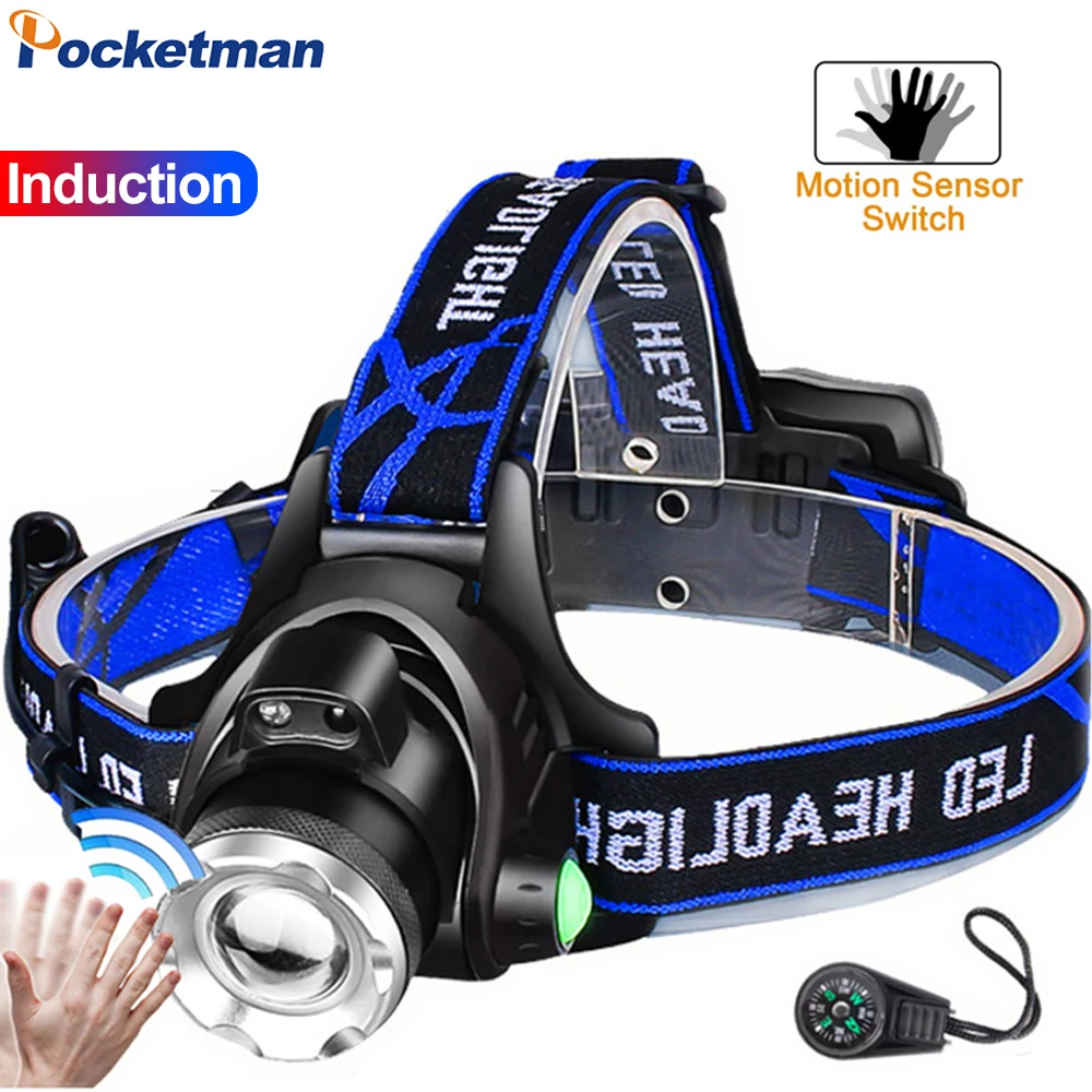 

LED Headlamp Brightest Zoomable Headlight T6 L2 V6 LED Head Light Head Lamp Head Waterproof Front Torch Use 18650 Fishin