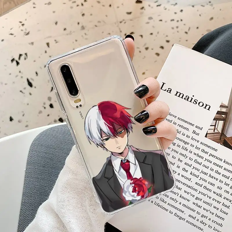 

My Hero Academia deku bakugo Phone Case Transparent for Samsung A71 S9 10 20 HUAWEI p30 40 honor 10i 8x xiaomi note 8 Pro 10t 11