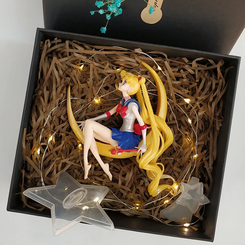 

Bandai Sailor Moon Anime Minako Aino6-17cm Hand Office Aberdeen Decoration Girl's Favorite Model Toy