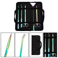 aquarium cleaning tools stainless steel scissors tweezers tool kit for aquatic plants trimming and beautifying cleaning tool