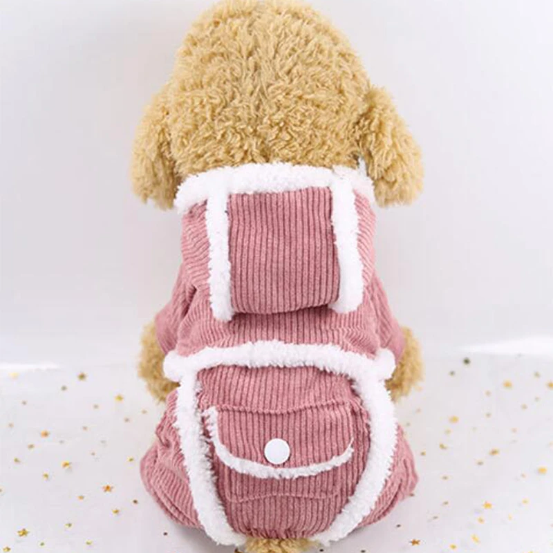 Теплая одежда для кошек зимняя куртка питомца щенка котенка маленьких средних