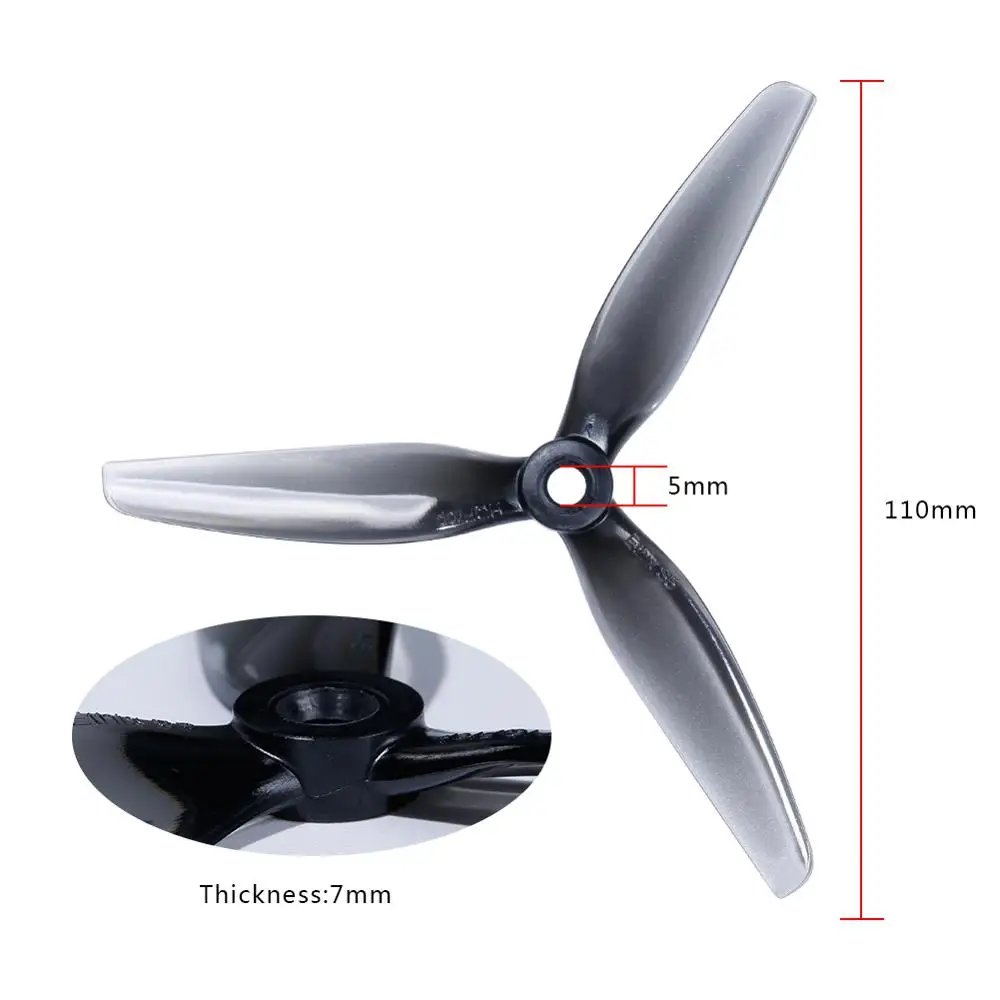 HQprop HQ Ethix S5 5040 Propeller 5X4X3 Props PC Material 5inch Prop High Quality For RC DIY FPV Racing Drone | Игрушки и хобби