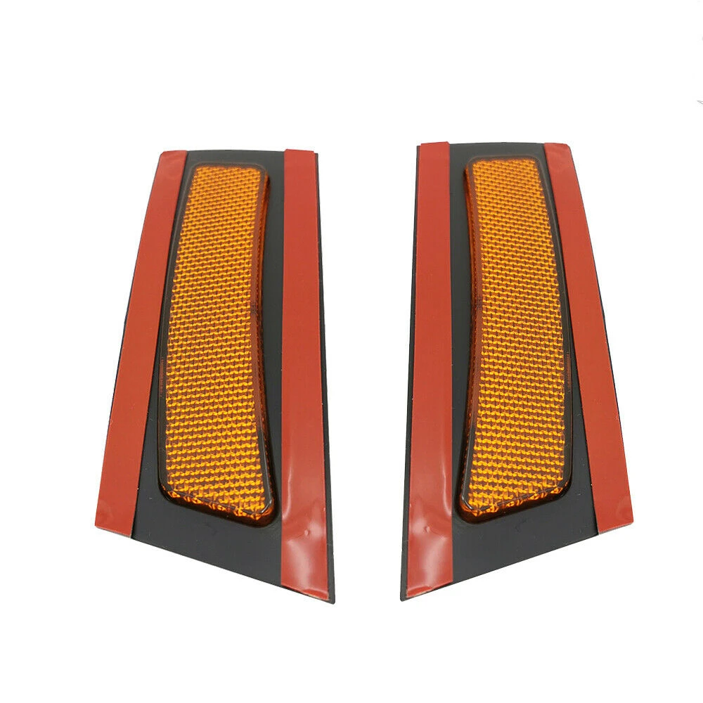 

RH & LH Amber Front Bumper Side Marker Lights Reflector No Bulbs For BMW E70 X5 2007 2008 2009 2010 63217162547 63217162548