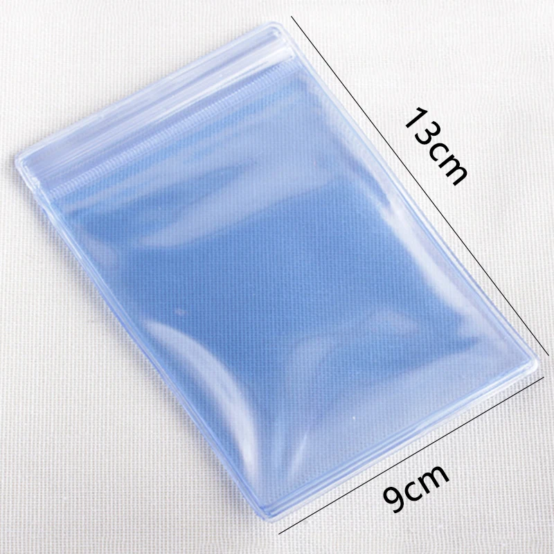 10 шт Мини Прозрачный самоуплотняющийся мешок с замком-молнией Толстый ПВХ