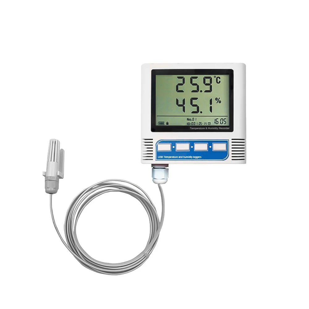 

USB LCD temperature and humidity monitor indoor weather station for home room