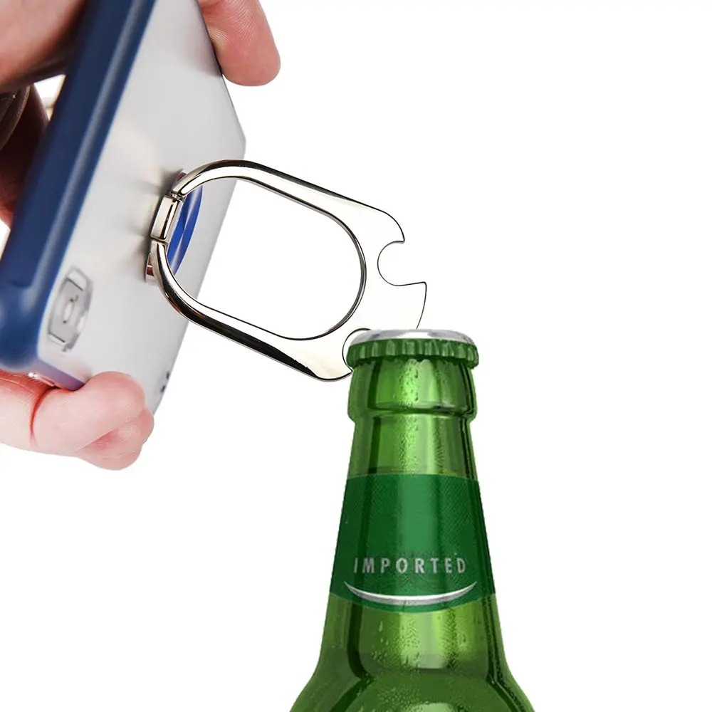 Bottle Opener Ring Stand Holder Case For iPhone X XR XS MAX 7 8 6 6S Plus Luxury Frameless Transparent Matte Hard Phone |